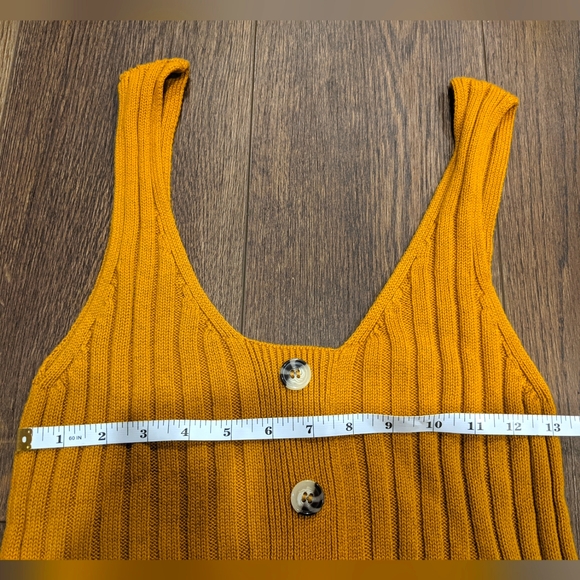 Primark Gold knit tank / vest size small - Picture 2 of 5
